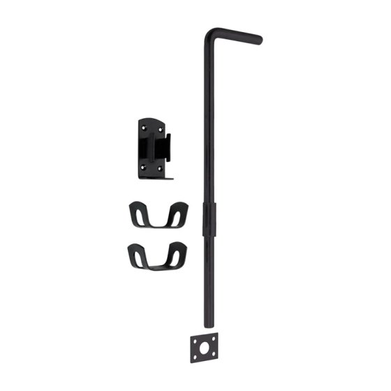 GARAGE DROP BOLT BLACK 24" (600MM)