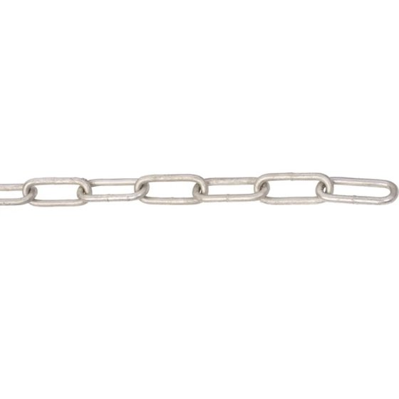 1 METRE GALVANISED CHAIN 6MM X 40MM - 339-0642B100GV