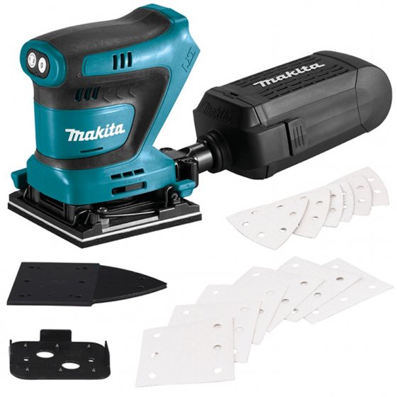 MAKITA DBO480Z CORDLESS 18V LXT HOOK & LOOP 1/4 SHEET (112X102MM) FINISHING SANDER (BODY ONLY)