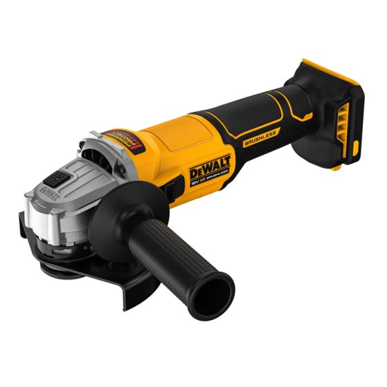 DEWALT DCG407N 18V XR BRUSHLESS SLIDE SWITCH 125MM ANGLE GRINDER (BODY ONLY)
