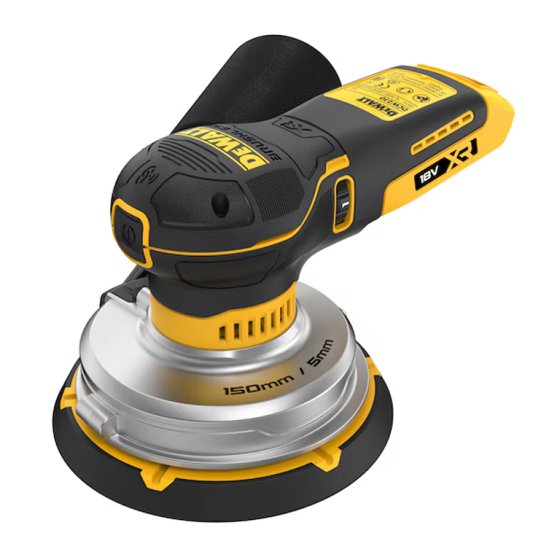 DeWalt DCW230N-XJ 18v Li-ion Brushless 150mm Orbital Sander Body Only