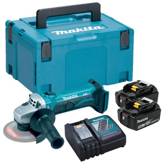Makita DGA452RTJ 18V 115MM 5.0AH Li-Ion Angle Grinder