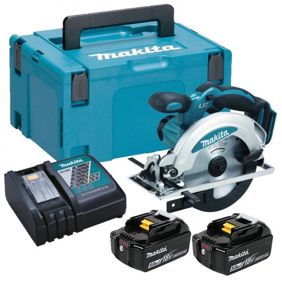 MAKITA DSS610RTJ 18V 2 x 5.0AH BATTERIES CIRCULAR SAW 165MM LXT 