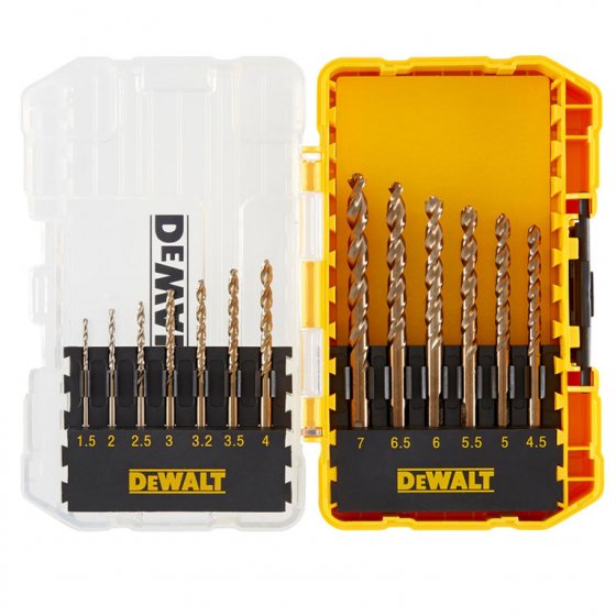 DEWALT DT70710-QZ 13 PIECE EXTREM 2 HSS METAL DRILL BIT SET, 1.5MM TO 7MM 