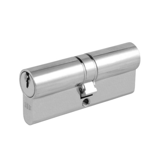 UNION J2X18-AA 5 PIN EURO DOUBLE CYLINDER - 65MM (32.5/32.5) - SATIN CHROME FINISH