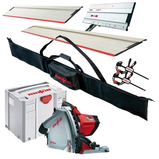 Mafell MT55CC KIT Mafell 57mm Circular Plunge Cut Saw 240V + F-WA BEVEL GUIDE TRACK KIT