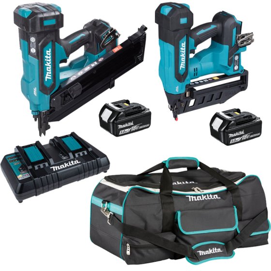 MAKITA 18V NAILER TWIN PACK 5.0AH