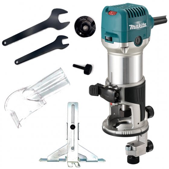 MAKITA RT0702CX4 710W VARIABLE SPEED  1/4" ROUTER- TRIMMER 240V 