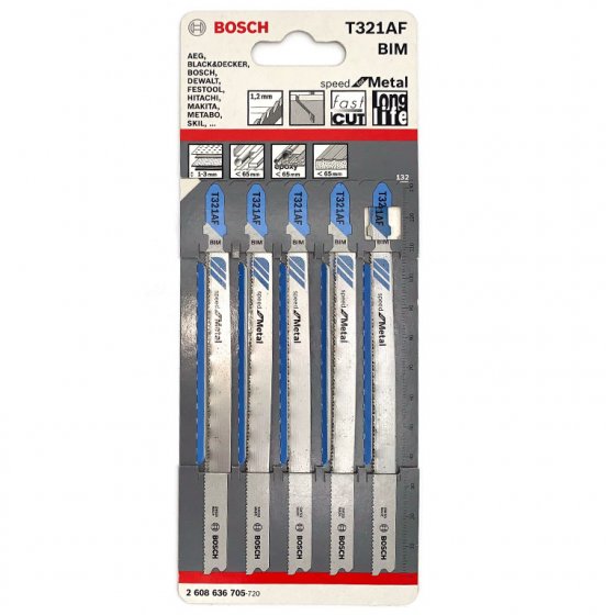 T321af Toucan Tools Online: 2608634505: BOSCH T118AF JIGSAW BLADE FOR METAL 67MM