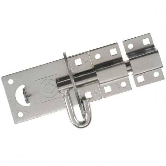 2A BRIGHT ZINC PLATED MEDIUM BRENTON PADBOLT 200MM (8")