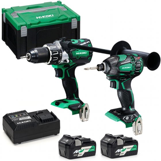 HIKOKI KC18DPL 18V BRUSHLESS TWINPACK 2 X (36V/18V 2.5/5.0AH) MULTIVOLT LI-ION BATTERIES