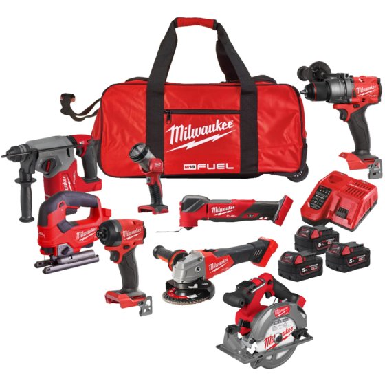 milwaukee M18 FUEL POWER PACK GEN3 8 piece 18V kit  