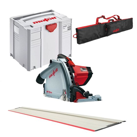Mafell Mt55Cc 57Mm Circular Plunge Cut Saw 240V + 1.6M Guide Rail + Rail Bag