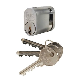 UNION J2X1-A 5-PIN OVAL SINGLE CYLINDER - 40MM (32/8) - SATIN CHROME FINISH