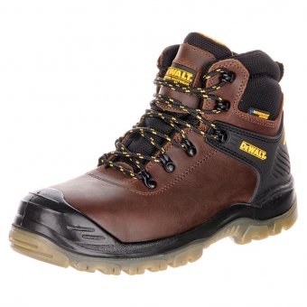 DEWALT Brown Size 9 Newark S3 Waterproof Safety Boots 