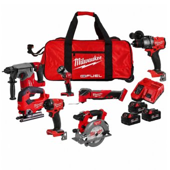 milwaukee M18 FUEL POWER PACK GEN3 7 piece 18V kit 