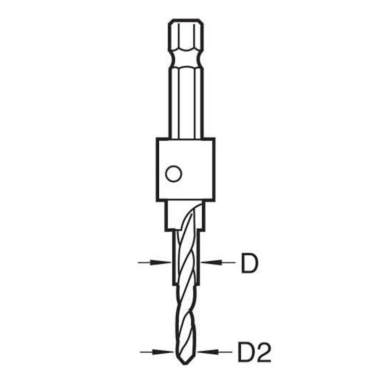 Trend Snappy Senker 5mm X 12,7mm TCT – Versenker Mit Wolframkarbid-Spitze Für Saubere Senkbohrungen