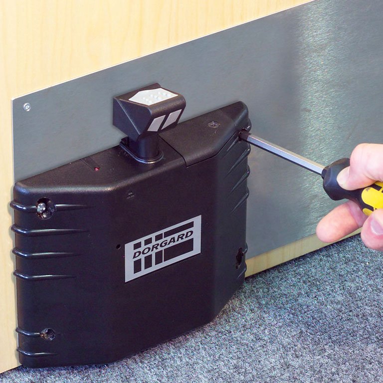 FIRECO DOORGARD DG2000 FIRE DOOR RETAINER BLACK