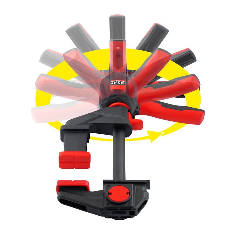 Rotating Table Guide Rails BESSEY ONE HAND TABLE CLAMP 360 WITH ROTATING HANDLE FOR GUIDE RAILS ...