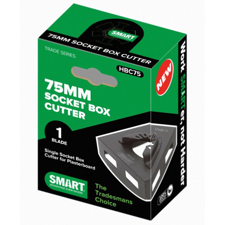 Smart Socket Box Cutter SMART HBC75 75MM SINGLE SOCKET BOX CUTTER FOR PLASTERBOARD