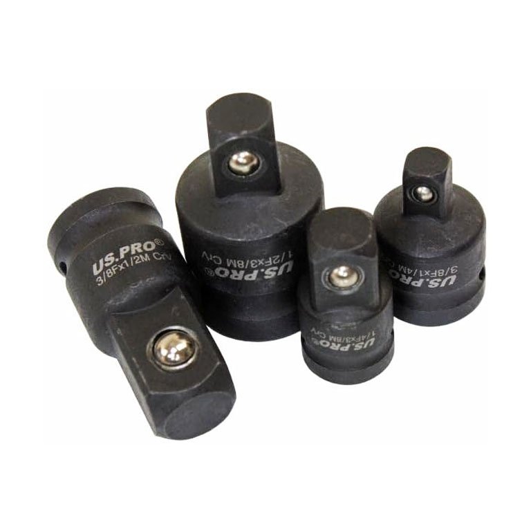 US PRO 8PC Impact Driver Socket Adaptor Set – 1/4, 3/8, 1/2 To 1/4 Hex – Model 7167