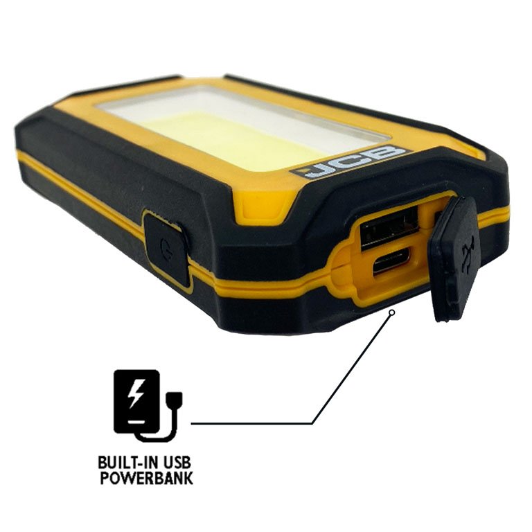 JCB PALM RECHARGEABLE 1000 LUMEN INSPECTION WORK LIGHT- JCB-WL-PALM